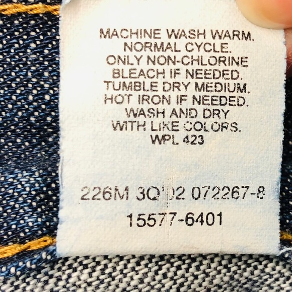 LEVI’S VINTAGE 577 Wide Leg Lower Rise Loose Fit - Picture 9 of 11